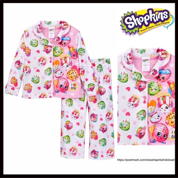Shopkins Pajamas Shopkin Pjs Pajamas Girls Sleep Set Poshmark